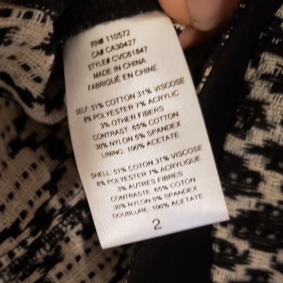 TWELFTH Street by Cynthia Vincent Houndstooth Cocktail Dress - Picture 7 of 8